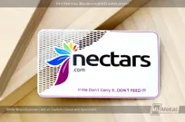 White-Metal-Business-Card-Custom-Cutout-Spot-Color-Nectar-Feed