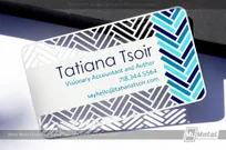 White-Metal-Business-Card-Custom-Cutout-Spot-Color-Tatiana