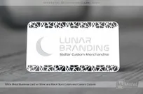 White-Metal-Business-Card-With-Silver-For-Lunar-Technology-Company