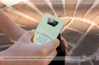 Brass-Finish-Bottle-Opener-Business-Card-With-Silver-Laser-Etching-And-Green-Screen-Printing