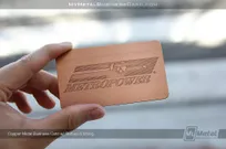 Copper-Finish-Business-Card-With-Etched-Logo