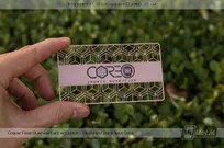 Copper-Finish-Card-With-Die-Cut-Logo