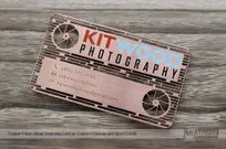Copper-FInish-Metal-Business-Card-for-Photographer-Photography-Business-Custom-Design