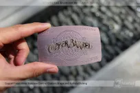 Copper-Finish-Metal-Business-Card-With-Custom-Shape