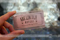 Copper-Finish-Metal-Business-Card-With-Etched-Logo