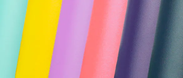 metal tumbler colors layered in variety of hues