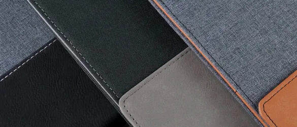close up of leatherette with stitching