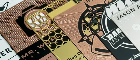 close up of metal finishes available