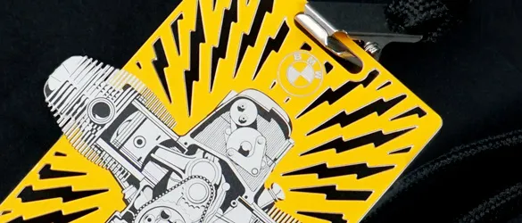 yellow printed vip pass