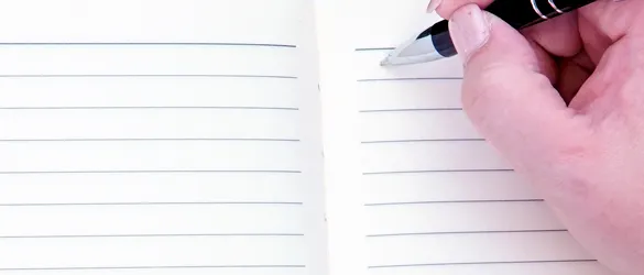 writing page