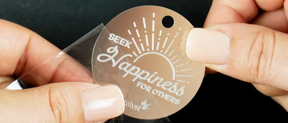 metal dog tag individually wrapped