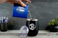Blue-Metal-Flasks-Silver-Laser-Etching-Fusion-Pouring