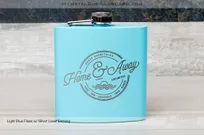Light-Blue-Metal-Flasks-Silver-Laser-Etching-Home-And-Away-Craft