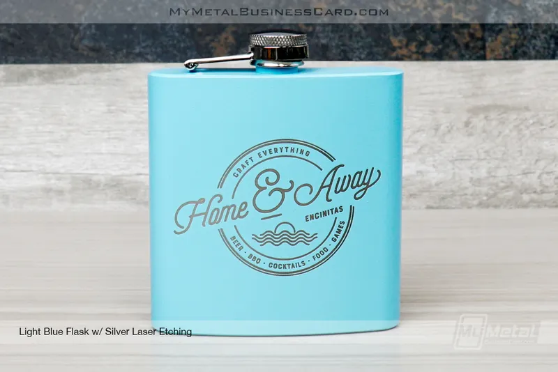 Light-Blue-Metal-Flasks-Silver-Laser-Etching-Home-And-Away-Craft