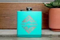 Teal-Metal-Flasks-Silver-Laser-Etching-Top-Interior