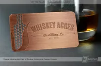 Copper-Finish-Metal-Membership-Card-For-Whiskey-Distillery