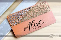 Copper-Metal-Business-Card-Custom-Cutout-Spot-Color-Alive-Designs