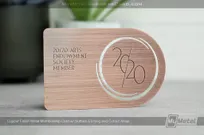 Copper-Finish-Metal-Membership-Card-with-Custom-Cutouts-and-Surface-Etching