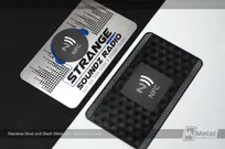 Stainless-and-Black-Metal-NFC-Cards-with-Square-and-Round-Chips
