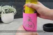Pink-Slim-Metal-Beverage-Holder-Silver-Laser-Etching
