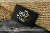 Matte-Black-Plastic-Business-Card-Goil-Foil-Stamp-Long-Ashes