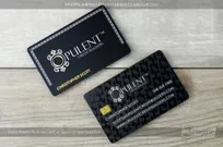 Matte-Black-Plastic-Business-Card-With-Shiny-Silver-Goldl-Spot-UV