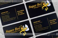 Matte-Black-Plastic-Business-Card-Spot-UV-Super-Bee