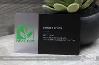MPBC-Translucent-Plastic-Business-Card-Black-Green-Spot-Color-