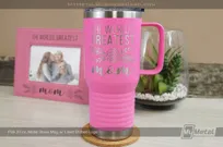 Pink-20-oz-Metal-Travel-Mug-Laser-Etched-Logo