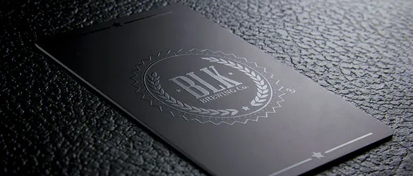 Matte Plastic Business Card Up Close