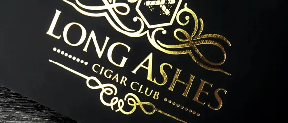 Gold Foil on Matte Black Card