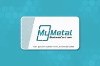 White Metal Business Card Spinning Two Sided Sd Concept Unique