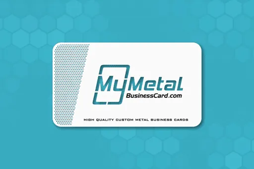 White Metal Business Card Spinning Two Sided Sd Concept Unique