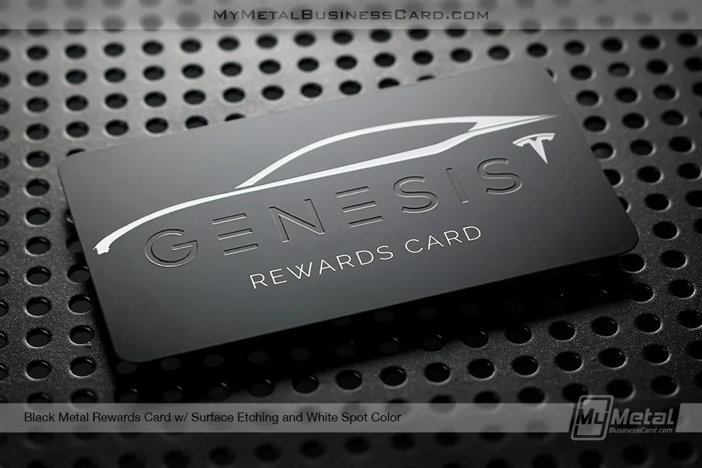 Black-Metal-Rewards-Card-With-Surface-Etching-For-Tesla-25109