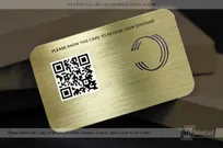 Brass-Finish-Gift-Card-Brushed-Finish-Custom-Cutout-Spot-Color-QR-Code