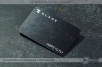 Black-Metal-Gift-Card-Surface-Etching-White-Spot-Color-Blade