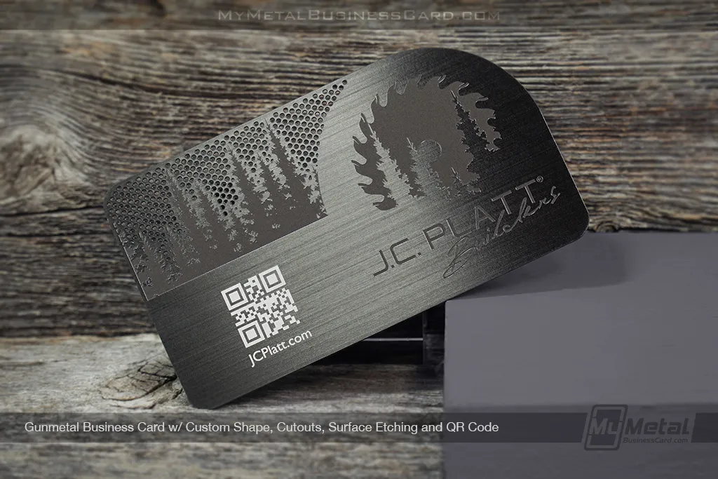 Gunmetal Business Cards