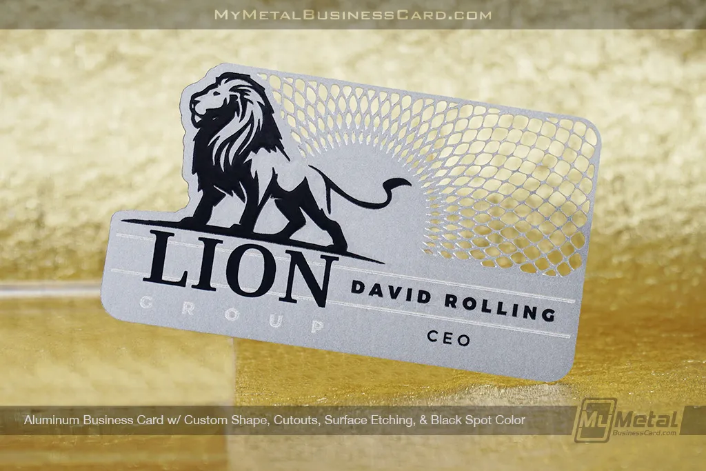 Aluminum-Business-Card-Custom-Shape-Cutouts-Etching-Black-Lion-Group