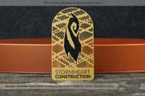 Gold-Aluminum-Business-Card-Anodized-Finish-Cutouts-Black-Spot-Color-Stormheart