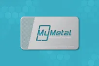Aluminum Metal Business Card preview with two sides custom artwork