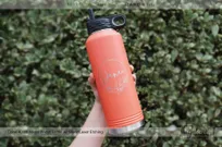 Coral-40-oz-Metal-Water-Bottle-Silver-Laser-Etching-Danae