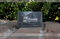 MPBC Plastic Business Card With Silver Foil Stamp And Frosted Finish