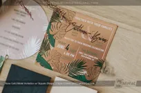 Rose-Gold-Finish-Metal-Invitation-with-Tropical-Design-Palm-Springs