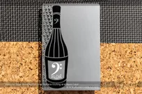 Stainless-Steel-Metal-Invitation-Custom-Cutout-Surface-Etching-Spot-Color-Wine