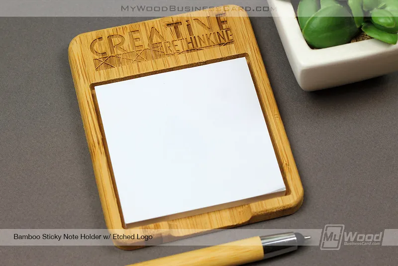 Wood Sticky Note Holders