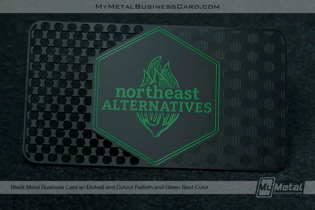 Weed-Grinder-Black-Metal-Business-Card-with-Patterns-for-Cannabis-Business