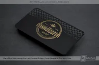 Black-Metal-Membership-Card-with-Weed-Grinder-Cutout-Pattern