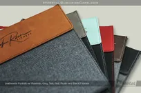 Leatherette Portfolios with Multiple Color Finishes