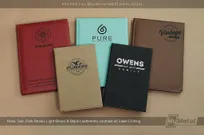 Rose-Teal-Dark-Brown-Light-Brown-Black-Leatherette-Journals-Laser-Etching-Large-Small