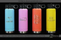 Light-Blue-Light-Purple-Coral-Yellow-20-oz-Metal-Water-Bottles-Silver-Laser-Etching